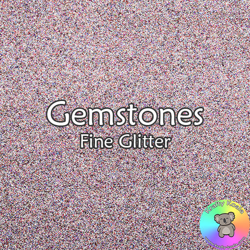 Gemstones Fine Glitter Fabric