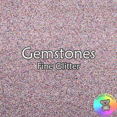 Gemstones Fine Glitter Fabric