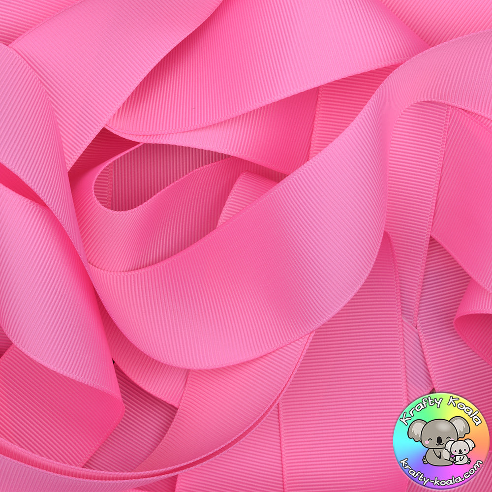 Geranium Pink Grosgrain Ribbon