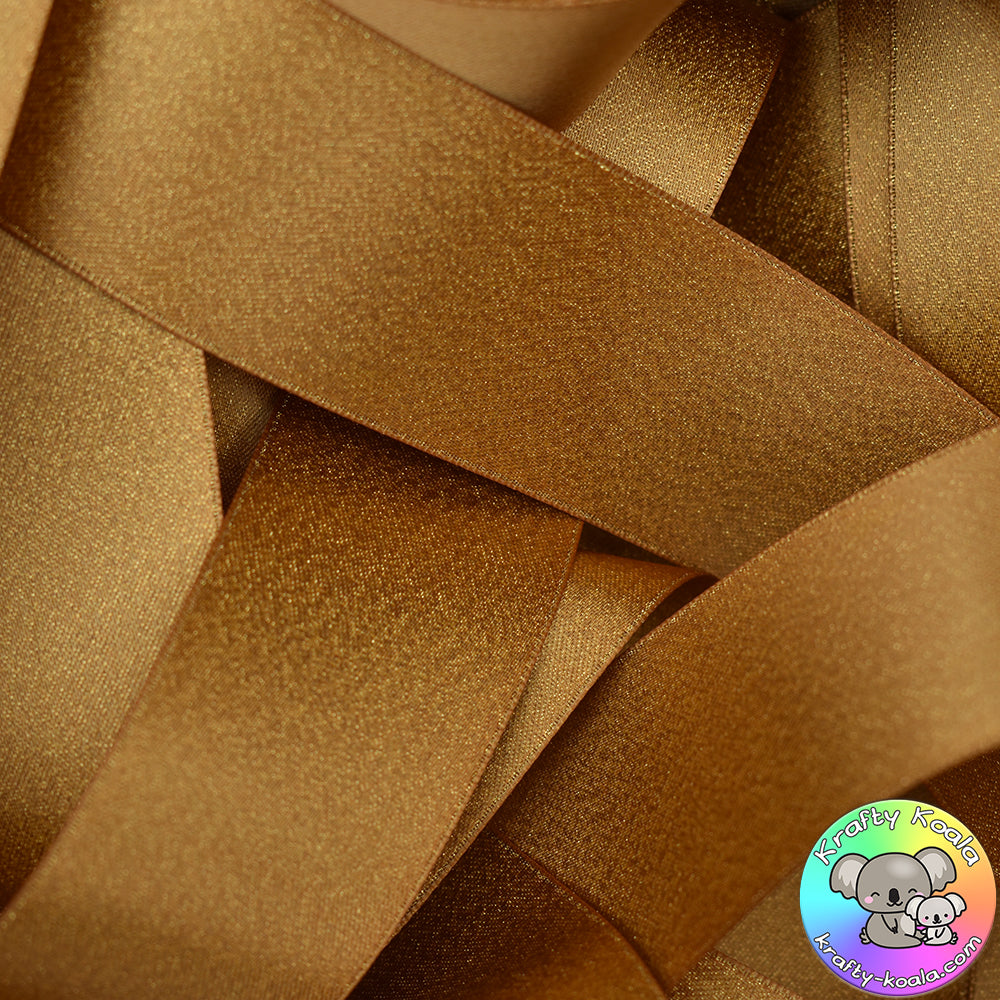 Gold Pearl Satin Ribbon