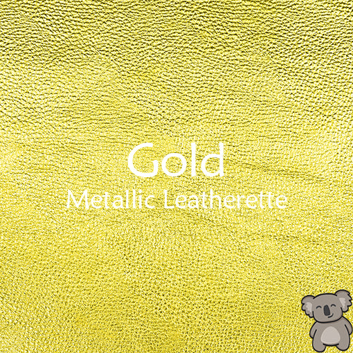 Gold Metallic Leatherette