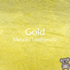 Gold Metallic Leatherette