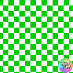 Green Checkerboard Fabric