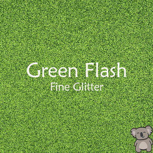 Green Flash Fine Glitter Fabric