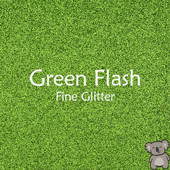 Green Flash Fine Glitter Fabric