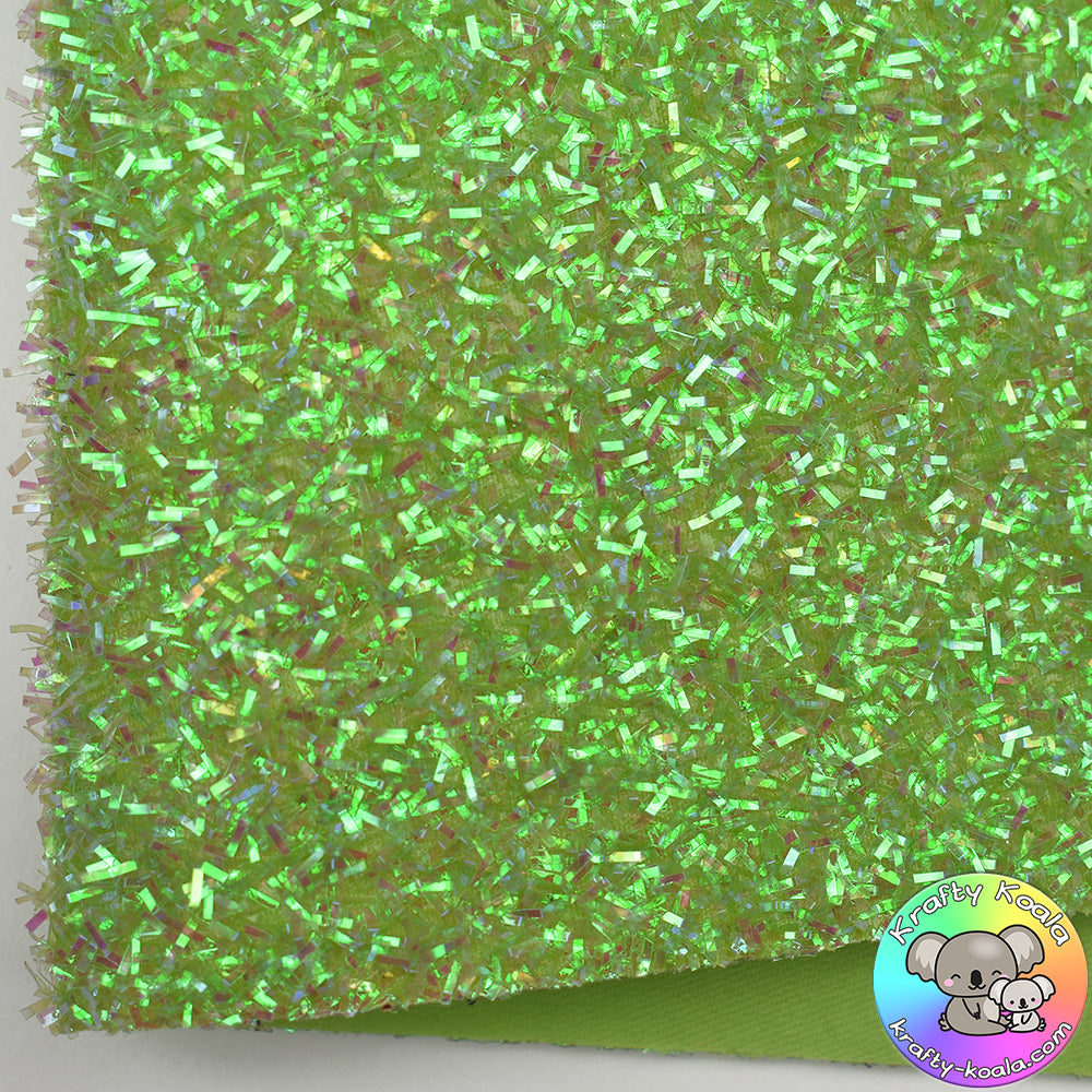 Green Iridescent Tinsel Fabric