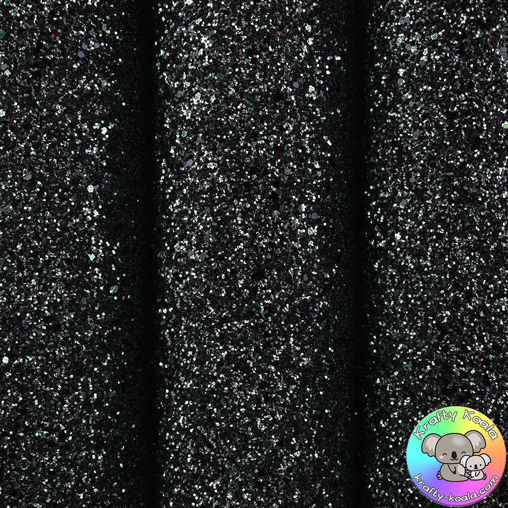 Green Splash Ultra Chunky Glitter Fabric