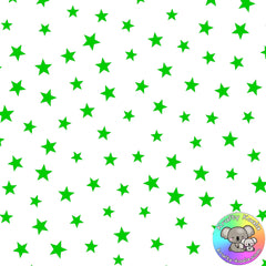 Green Stars Fabric