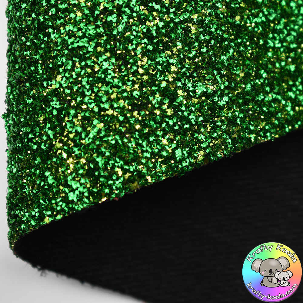 Green Curly Tinsel Fabric