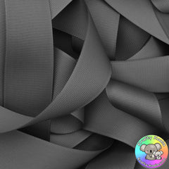 Gunmetal Grey Grosgrain Ribbon