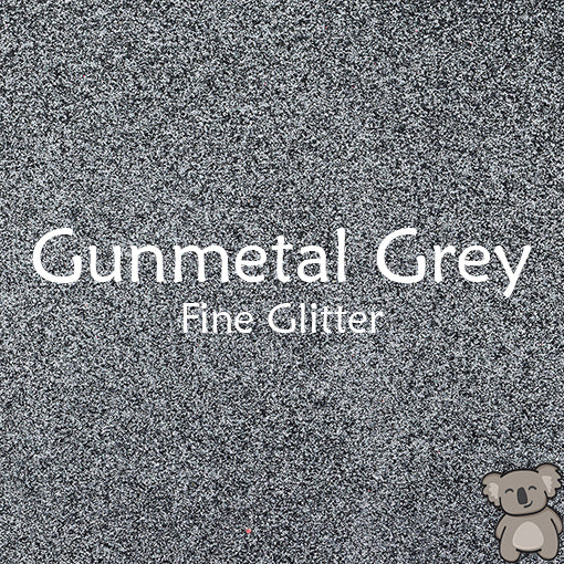 Gunmetal Grey Fine Glitter Fabric