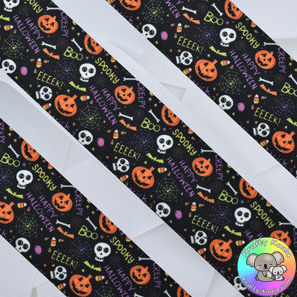 Halloween 19th Design - Patterned Grosgrain Ribbon