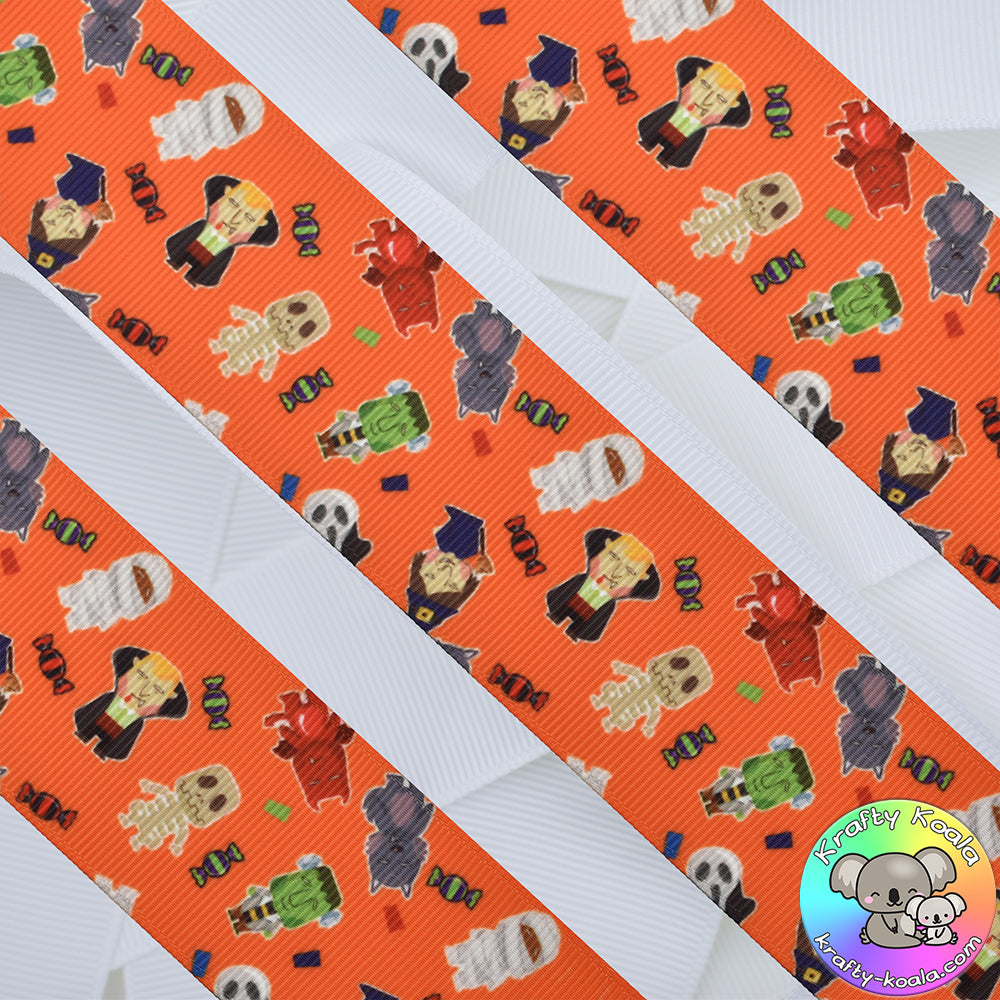 Halloween 21st Design - Patterned Grosgrain Ribbon