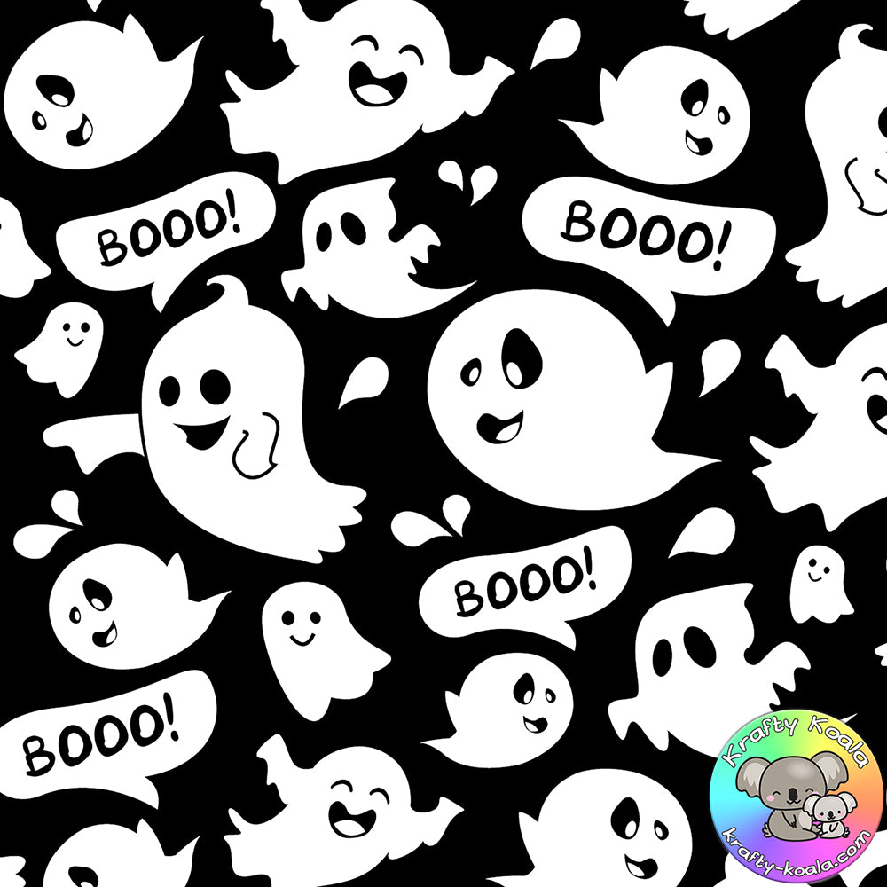 Halloween Ghosts 3 Fabric