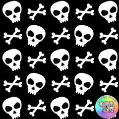 Halloween Skulls Fabric 1