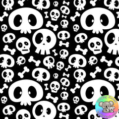 Halloween Skulls Fabric 3