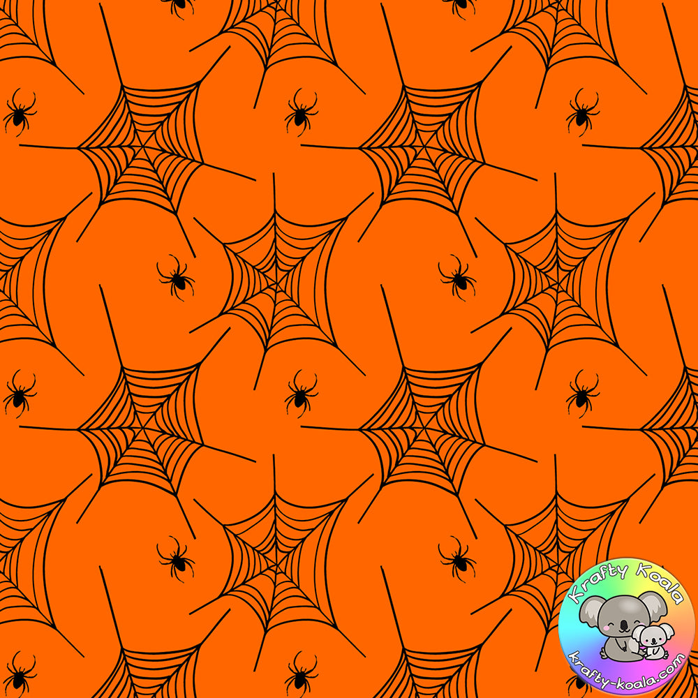 Halloween Spiders Fabric 1