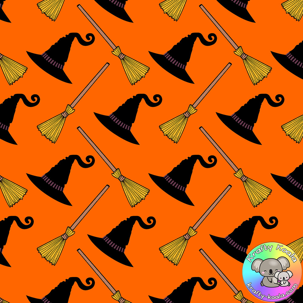 Halloween Witches Fabric 1