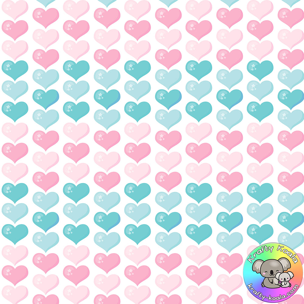 Hearts Fabric