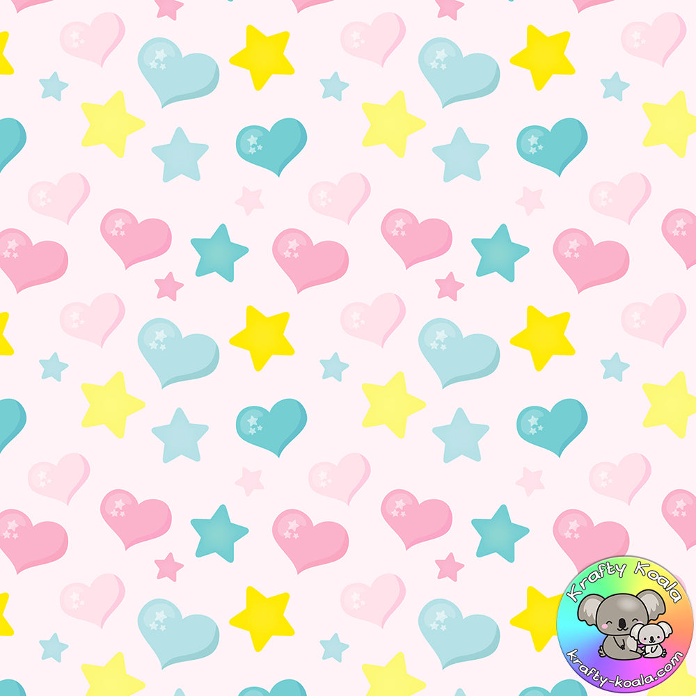 Hearts & Stars Fabric