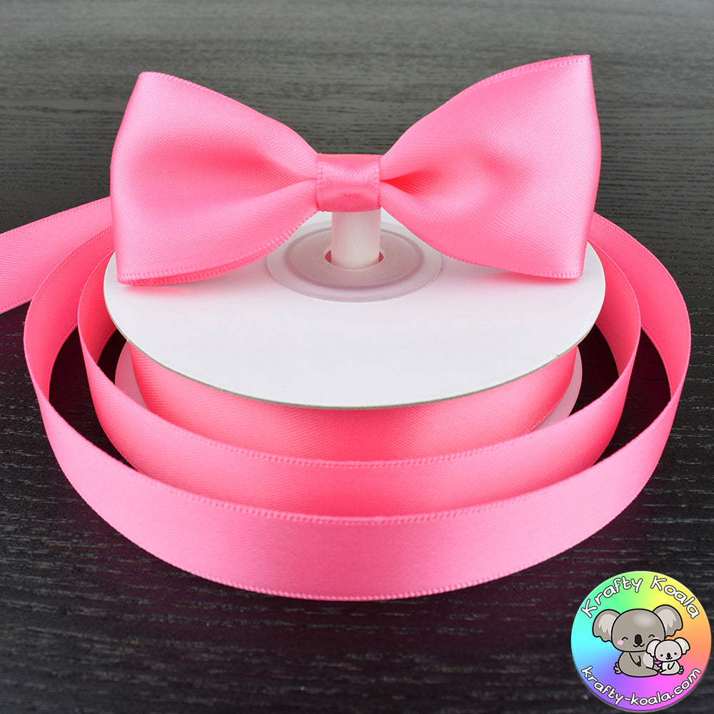 Hot Pink Satin Ribbon