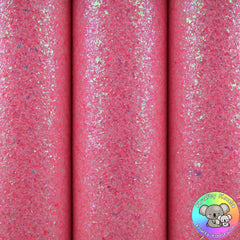 Hot Pink Stained Glass Glitter Fabric