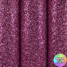 Load image into Gallery viewer, Hot Pink Ultra Chunky Glitter Fabric

