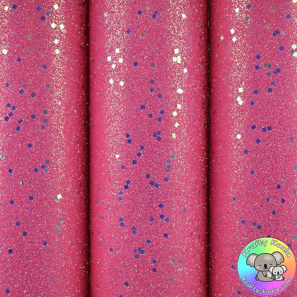 Hot Pink Glitter Ball Fine Glitter Fabric