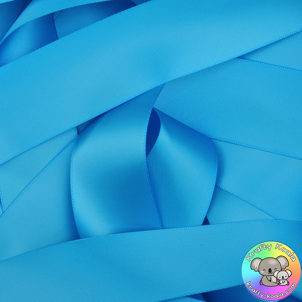 Island Blue Satin Ribbon