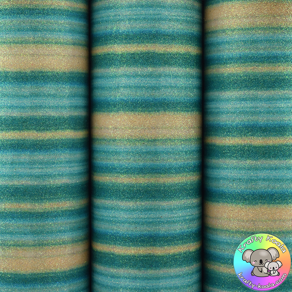 Lagoon Streak Fine Glitter Fabric