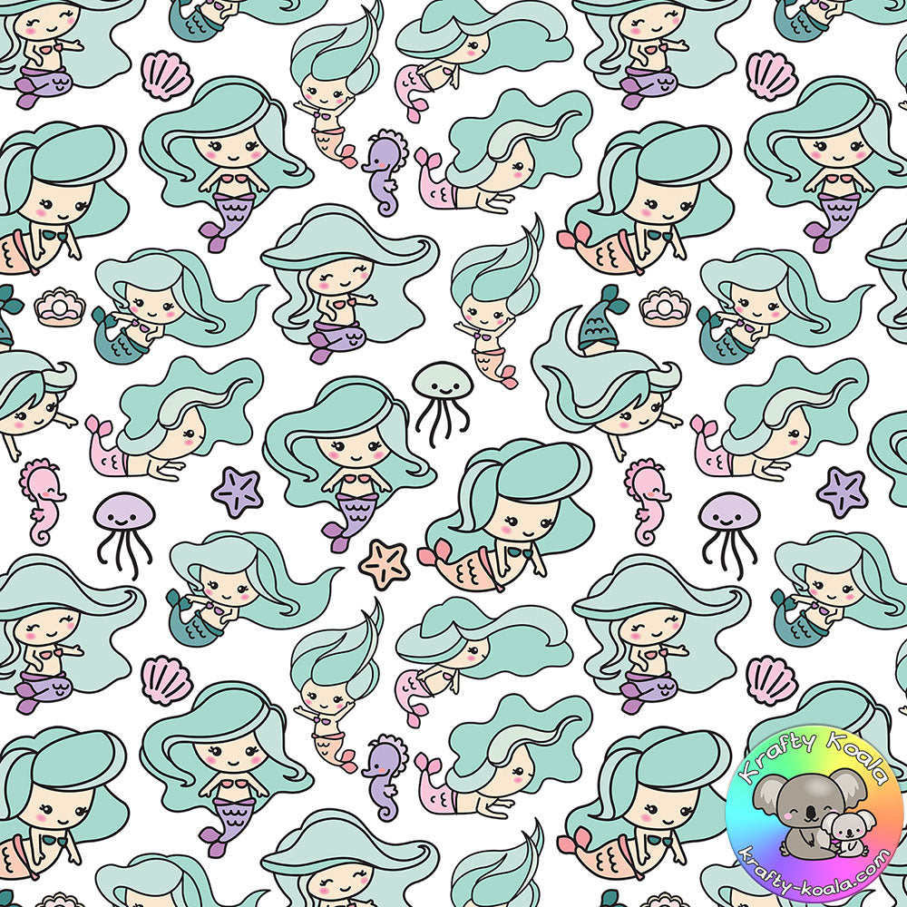 Mermaids Fabric