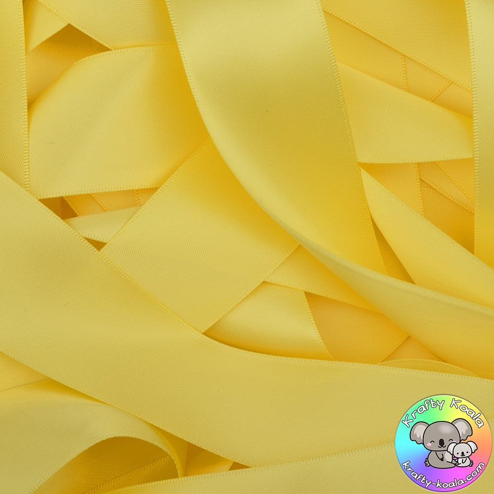 Lemon Yellow Satin Ribbon