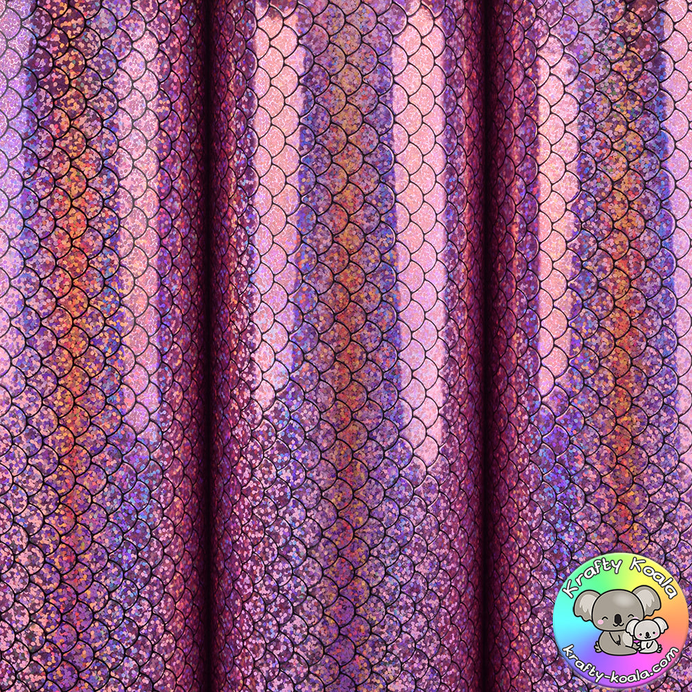 Lilac Mermaid Vinyl Fabric