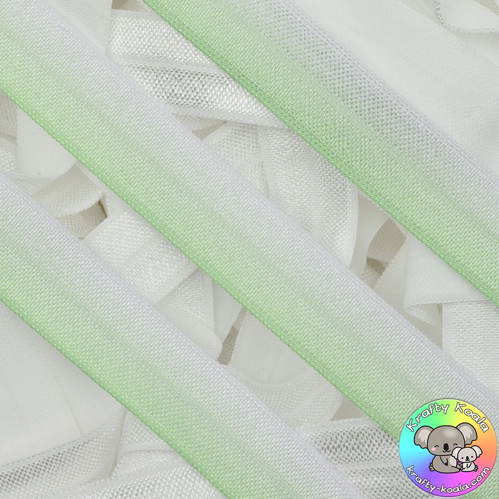 Mint Green Ombre Fold Over Elastic