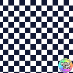 Navy Blue Checkerboard Fabric