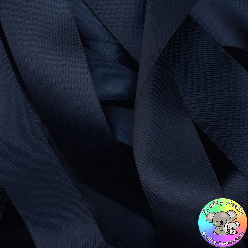 Navy Blue Satin Ribbon