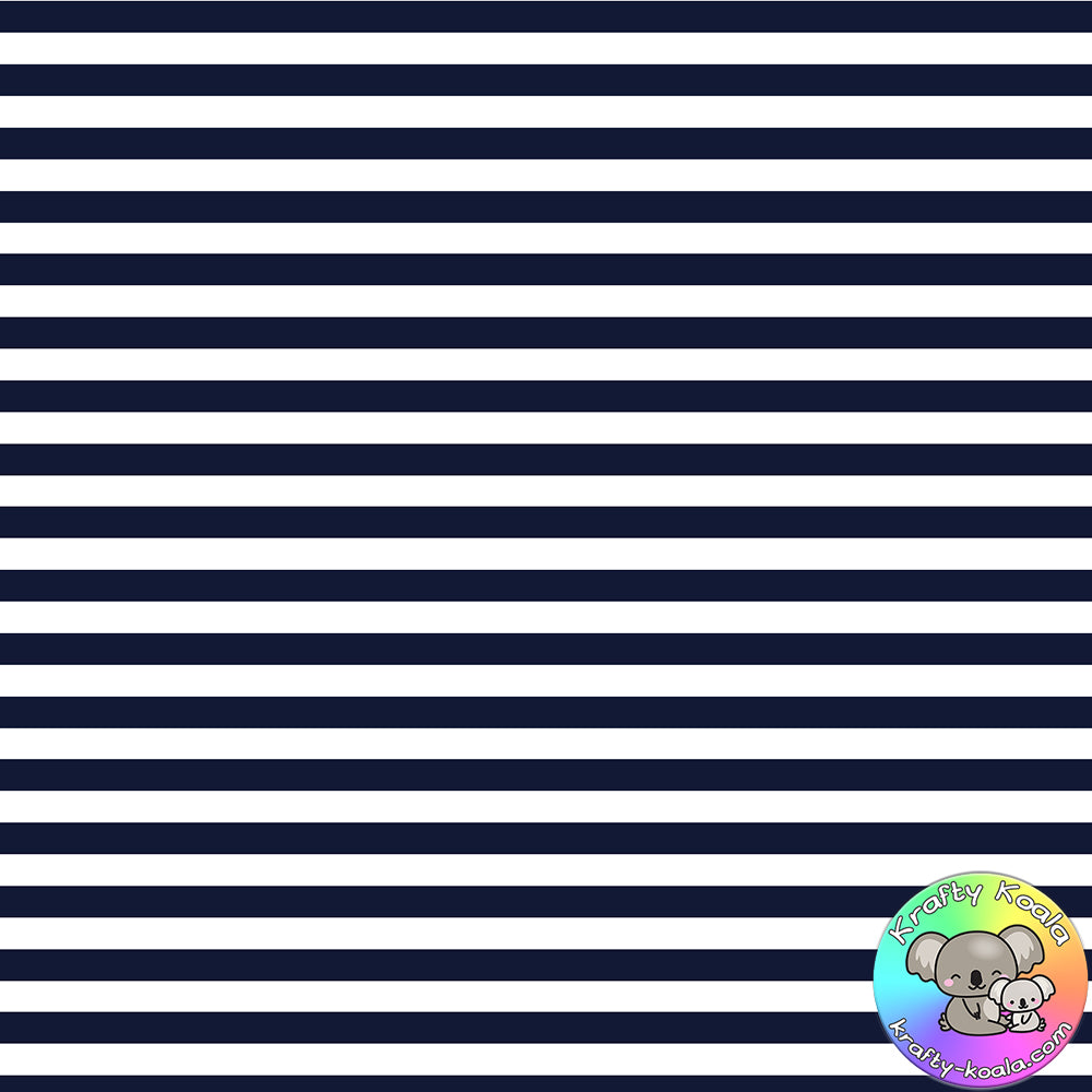 Navy Blue Stripes Fabric