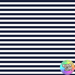 Navy Blue Stripes Fabric