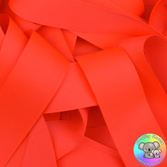 Neon Orange Grosgrain Ribbon