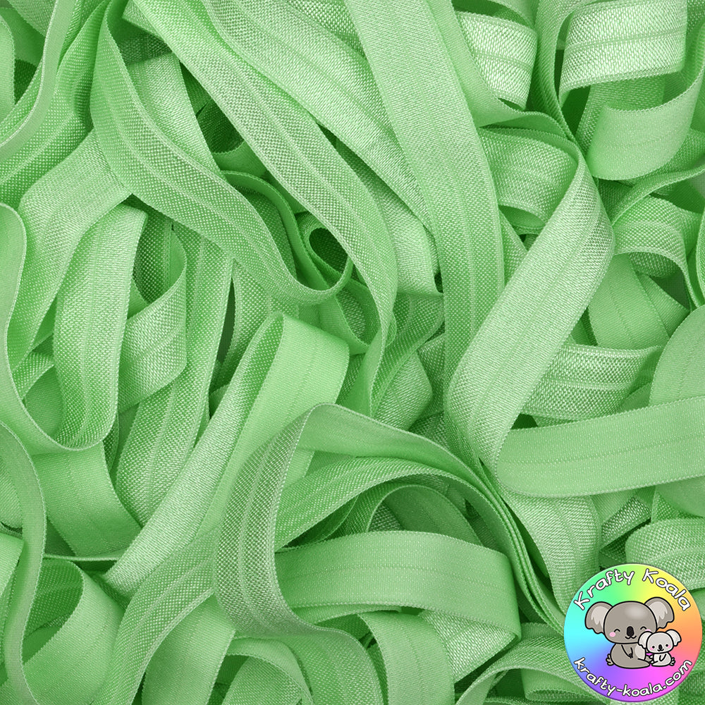 Pastel Green Fold Over Elastic