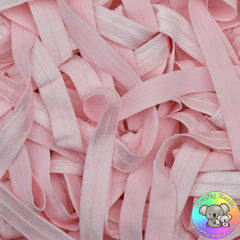 Pastel Pink Fold Over Elastic