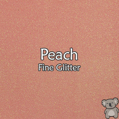 Peach Fine Glitter Fabric