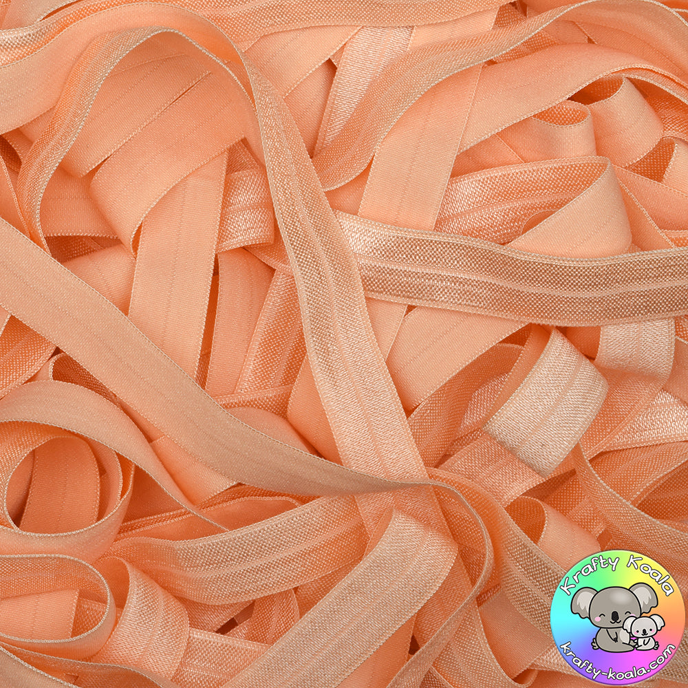 Peach Fold Over Elastic