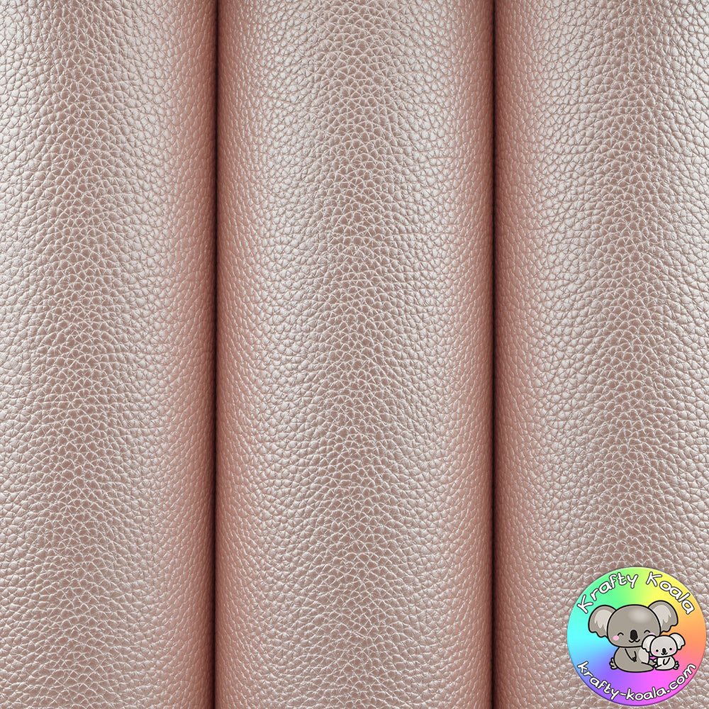 Peach Pearl Leatherette