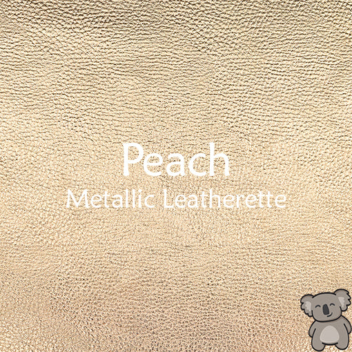 Peach Metallic Leatherette