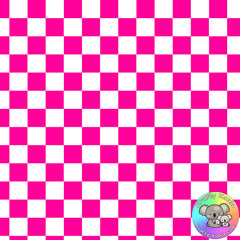 Pink Checkerboard Fabric