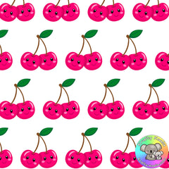 Pink Cherries Fabric