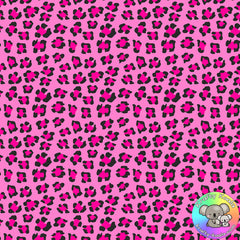 Pink Leopard Print Fabric