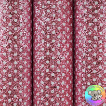 Load image into Gallery viewer, Pink Polka Dot Chunky Glitter Fabric
