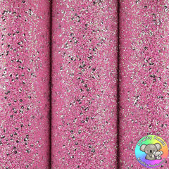 Pink Sequin Chunky Glitter Fabric